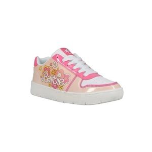 NWT-Women's Barbie by Mattel Pink Casual Court Sneaker